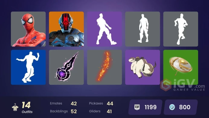 13748[PC/PSN]Eon|Ronin|The Foundation|Spider-Man|Polar Peely|Avatar State Aang|Harlowe|Lt. John Llama|Haven|Shanta|Aang