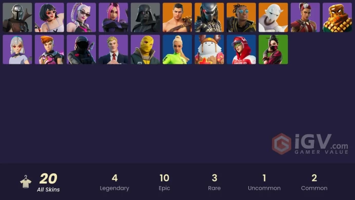 A044[PC/PSN/XBOX]Predator|Snap|Malik|Menace|Mandalorian|Darth Vader|Mave|Sabina|Lexa|Adira|Reese|Mancake|Kondor|Stormfarer