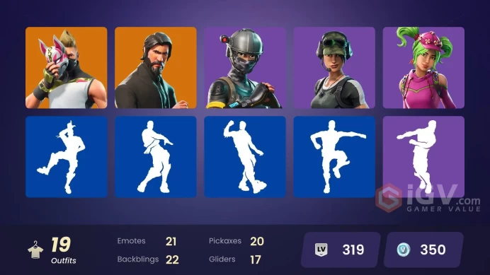 ALL PLATFROMS 19 skins | The Rapper | Elite Agent | Take The L | Trailblazer | Drift | Dark Voyager | Carbide | Salamis | 