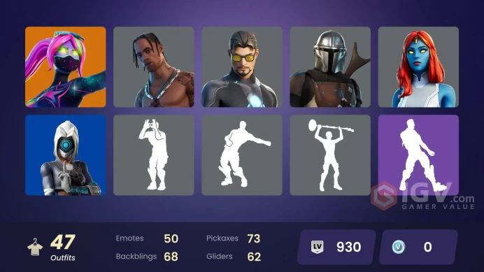 ALL PLATFORMS| Travis Scott | Galaxia | Fade | Mandalorian | Wolverine | Mystique | Thor | Groot | Tony Stark | Jennifer Walters | 