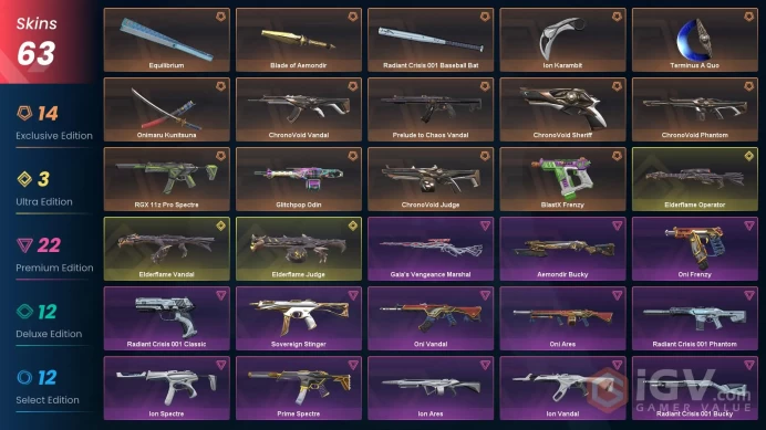 NA - LVL 27 - UNRANKED - 6 KNIVES - 63 SKINS (~93,950 VP) Blade of Aemondir, Prelude to Chaos Vandal, Onimaru Kunitsuna, Terminus A Quo, Equili
