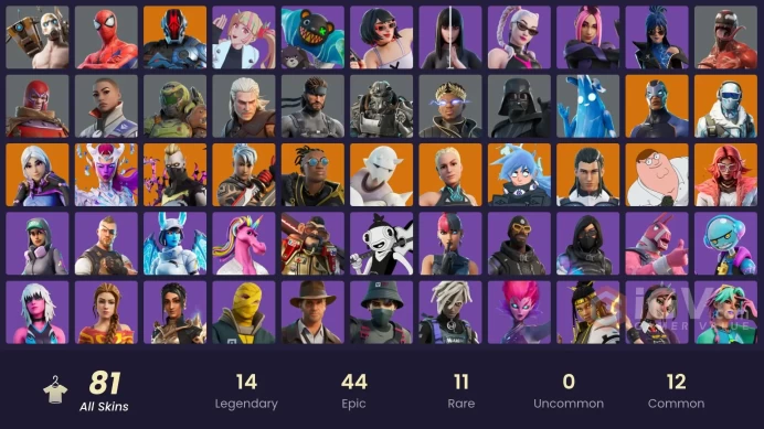 ALL PLATFORMS 81 skins | Psycho Bandit OG  | Torin | Snap | Frostbite | Paradigm (Reality-659) | Peter Griffin | Driftwalker |  650 VB