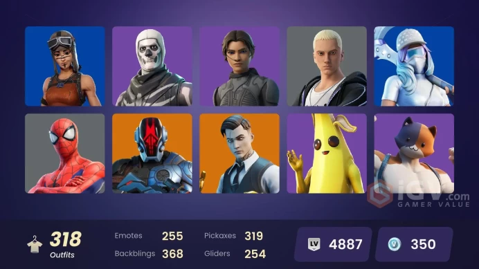 [ALL PLATFORMS]-316 Skin-344 Pickaxes-255 Emotes-253 Gliders-Eon -OG STW-Mogul Master-Catwoman Comic Book Outfit-Lara Croft-Renegade Raider-