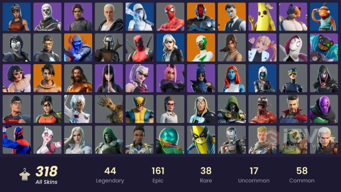 [ALL PLATFORMS]-316 Skin-344 Pickaxes-255 Emotes-253 Gliders-Eon -OG STW-Mogul Master-Catwoman Comic Book Outfit-Lara Croft-Renegade Raider-