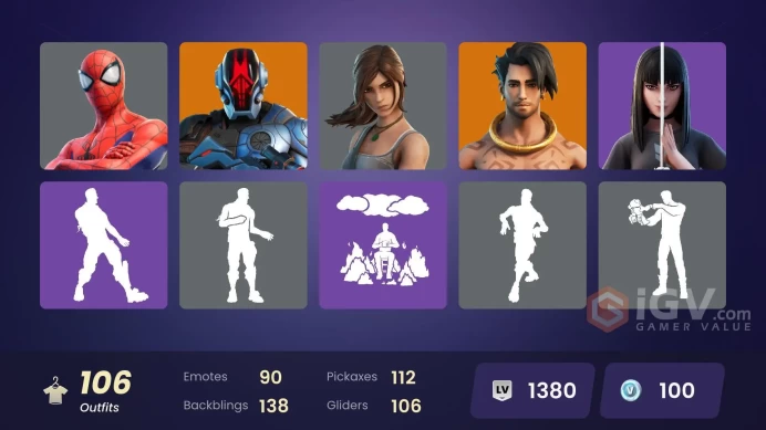 [PC/PSN/XBOX] 106 skins | Lara Croft | Bender Bending Rodríguez | The Imagined (Combat Elite)msh630