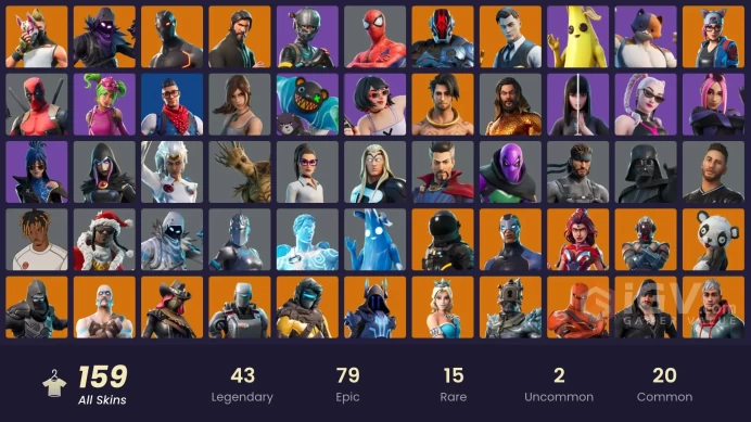 FA - [PSN/XBOX/SWITCH/PC] 160 skins | The Reaper | Elite Agent | Gold Midas | Gold Brutus | Lina Scorch | Cloud Striker | Rogue Agent