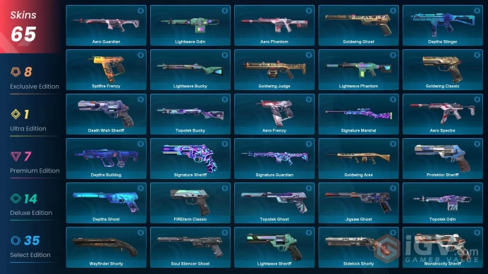 Na-Usa-Can | Champions 2021 Vandal | Recon Balisong | Spectrum Phantom | Elderflame Vandal | 440 Radianite Points | 65 Skins | Level 277