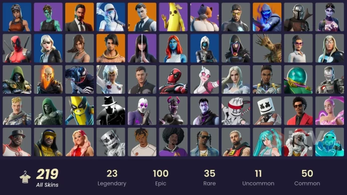 [ALL PLATFORMS]-220 Skin-Leviathan Axe-Raise The Cup-Midas-Son Goku-MARSHINOBI-Renegade Raider-Vegeta-FULL ACCESS-