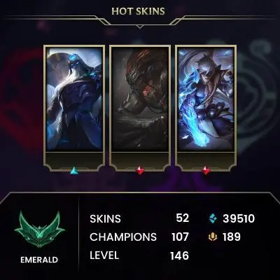 EUW E3- 53SKIN- HANDMADE- 110 CHAMP-PERFECT FOR BEING MAIN ACC