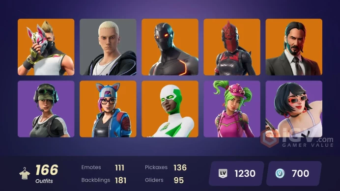 [ALL PLATFORMS]-166 Skin-Black Widow-Demogorgon OG-Master Chief (Black)-Freestylin-John Wick-OG STW-Omega-Drift-Darth Vader Samurai-FULL ACCESS-