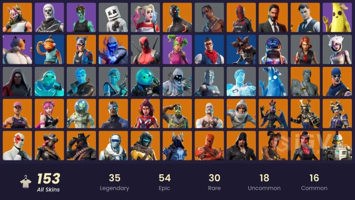 ALL PLATFORMS | 153 skins | OG STW | Travis Scott OG | Astro Jack | Fishstick (World Cup) | Gold Brutus |105K VB SPEND| Prodigy FULL ACCESS