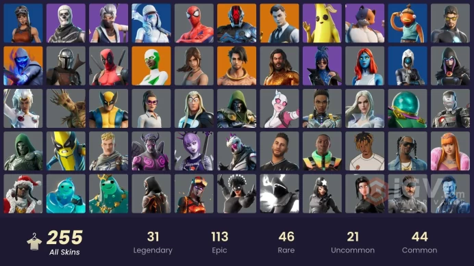 [ALL PLATFORMS]-255 Skin-260 Pickaxes -210 Emotes-192 Gliders-130K V-Bucks Spend-Renegade Raider-Fishstick-Midas-FNCS Renegade-Lara Croft-