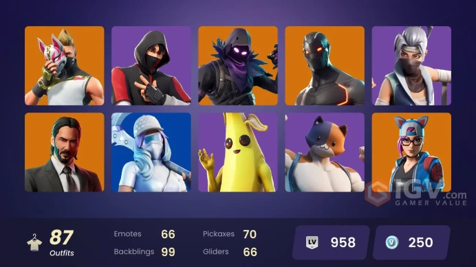 [ALL PLATFORMS] 85 skins | OG STW | IKONIK | Omega (stage 5) | John Wick | Trilogy | Enforcer | Sentinel | MAIL CHANGEABLE| FULL ACCESS