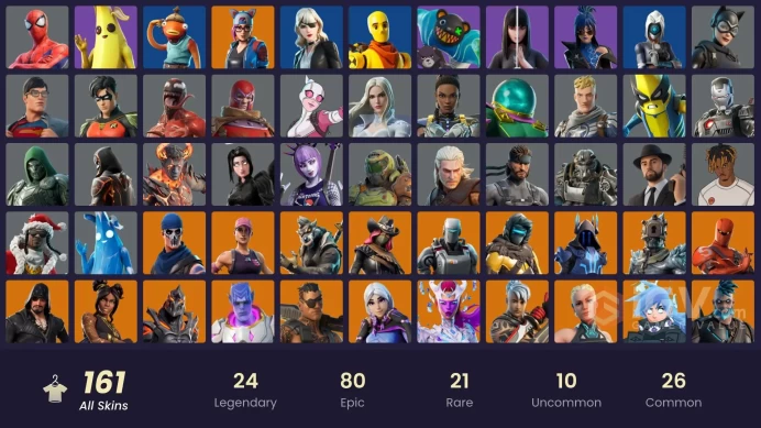 [PC/PSN] 161 skins | OG STW | Peely | Siren | Shady Doggo | Star Wand ...