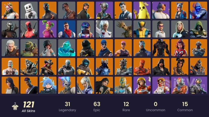 [ALL PLATFORMS] -119 Skin-Travis Scott-The Reaper-Elite Agent-Omega (stage 5)-Astro Jack-OG STW-Drift-Marshmello-Take The L-FULL ACCESS-