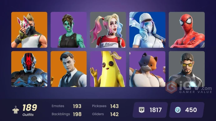FA - [PSN/XBOX/SWITCH/PC] 190 skins | Neo Versa | Gold Midas | Gold Brutus | Gold Meowscles | Fixer | Trilogy | Prodigy | Carbon Commando
