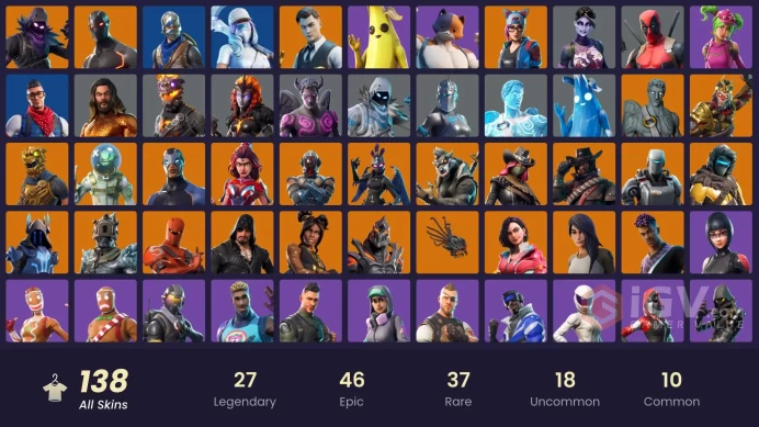 FA - [PSN/SWITCH/PC/XBOX] 139 skins | Blue Squire | Gold Brutus | Gold Midas | Carbon Commando | Clutch | Blue Striker | Trilogy | Prodigy