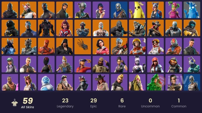 [ALL PLATFORMS] 58 skins | Black Knight | Sparkle Specialist | The Reaper | Blue Squire | Royale Knight | Elite Agent | Take The L | Floss