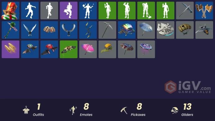 [PSN/XBOX/PC] 500 VB | 1 skins | Holiday Boxy | The Sith | Gwenpool's Katanas | Fishstick Janky | 8-Ball Janky | Lil' Black Heart
