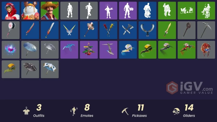 [PSN/XBOX/PC] 300 VB | 3 skins | Sled Ready Guff | Arctic Adeline | Hayseed | Lunar Hyperjet | Lectro Guard Pack | Fa-la-la-Llama | Lunarios