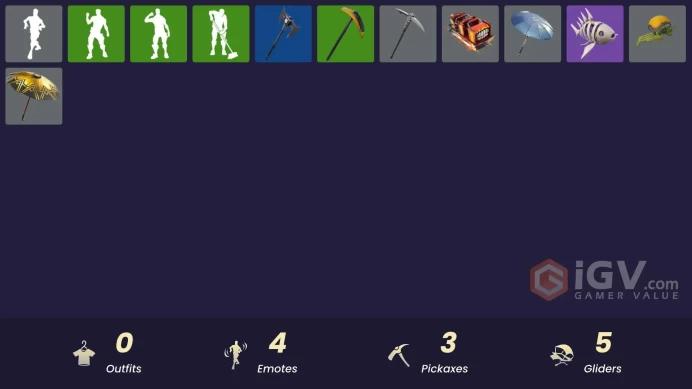 [PSN/XBOX/PC] 400 VB | 0 skins | Arroyo Pack | Neon Wings | Fishstick Janky | Clawz Retro | Steel Shadow | Bananaxe | Call me | Clean Sweep