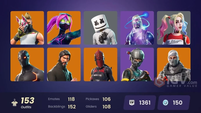 [PC/PSN/XBOX] 153 skins | OG STW | Galaxy | The Reaper | Blue Squire | Royale Knight | Mako | Take The L | Julesmssh883