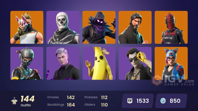 FA - [XBOX/PC] 145 skins | The Reaper | Elite Agent | Explorer Emilie | Rogue Agent | Optimus Prime | Wukong | Omegarok | Sentinel