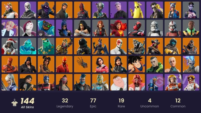 FA - [XBOX/PC] 145 skins | The Reaper | Elite Agent | Explorer Emilie | Rogue Agent | Optimus Prime | Wukong | Omegarok | Sentinel