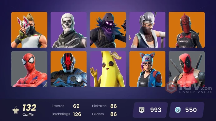 FA - [PSN/XBOX/SWITCH/PC] - 132 skins | OG STW | Rogue Agent | Omegarok | Ronin | Carbide | The Imagined | Hime | Fate