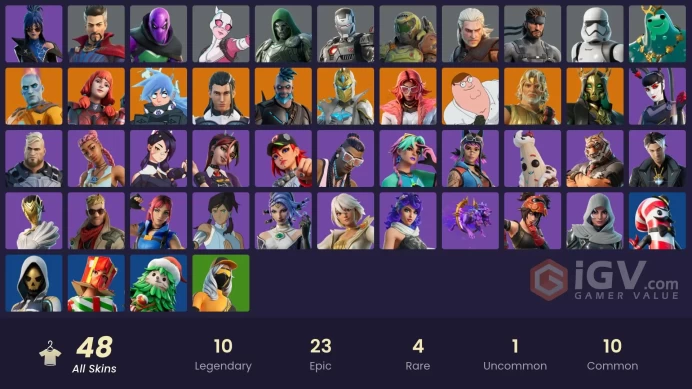 [PC/PSN/NINTENDO] 48 skins | The Ageless Champion | The Origin (On Point) | The Imagined (Combat Elite)Jon370