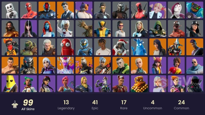 [PC/PSN/NINTENDO/XBOX] 97 skins | Verve | Aura | Tony Stark | Mystique | Mandalorian | Sasuke Uchiha | Paradigm (Aurelian)lrt50