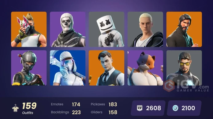 [ALL PLATFORMS]-150 Skin-The Reaper-Elite Agent-OG STW-Leviathan Axe-Drift-Marshmello-Skull Trooper-Lara Croft-Take The L-FULL ACCESS-