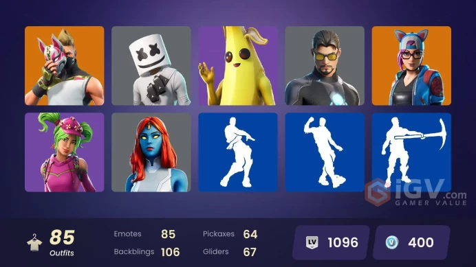 [PC/XBOX]85 skins | Tony Stark | Peely | Mystique | Rust Bucket | Rogue Agent | STAGE 5 | STAGE 4 | STAGE 8Mak97
