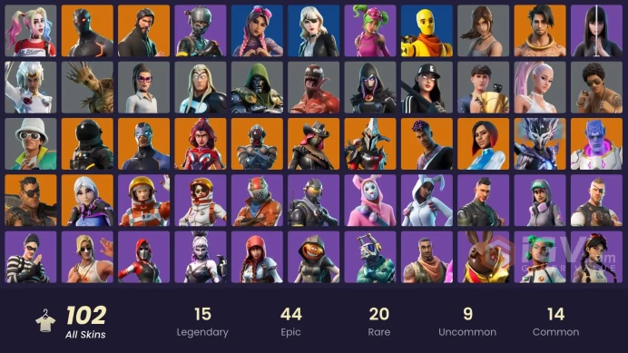 [PC/PSN]102 skins | The Reaper | Mako | Take The L | Aura | Elite Agent | Go Mufasa | Lara Croft | Candy AxeMak174