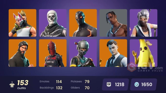 ALL PLATFORMS  | The Reaper | Elite Agent | Travis Scott | Take The L | Omega (stage 5) | Gold Midas | Fishstick (World Cup)  | 1650 VB