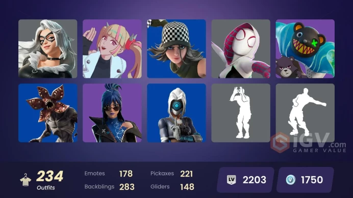 [ALL PLATFORMS]-234 skins- | FNCS Renegade | Mizuki | Kado Thorne | Dynamo Dancer | Demogorgon | Modena Icon| Optimus Prime | 