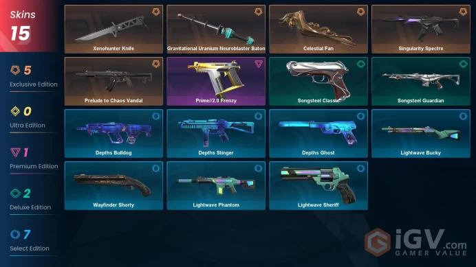 A74-Singularity Spectre-5 Skins-NA-Celestial Fan-Gravitational Uranium Neuroblaster Baton-Prime//2.-Prelude to Chaos Vanda-Xenohunter Knife