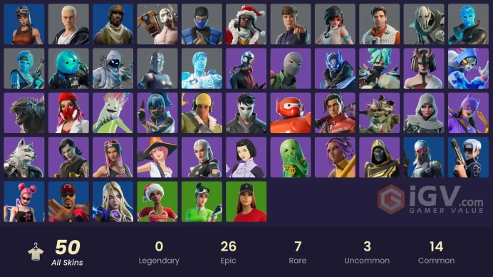 [PSN/XBOX/PC] 50 skins | Renegade Raider | Aerial Assault Trooper | Psycho Bandit | Cobalt Snowfoot | Slurp Jonesy | Slurp Leviathan | 400 VB