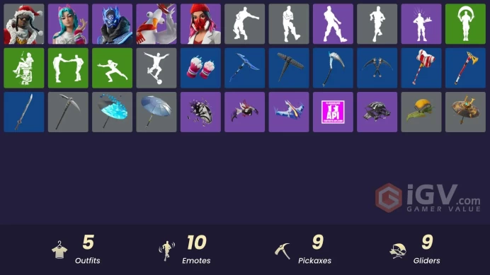 [PC/XBOX] 5 skins | Cobalt Snowfoot | Santa Dogg | Yulejacket | Katalina | Flakey the Snowbird | Gwenpool's Katanas | That's Cold Jac!