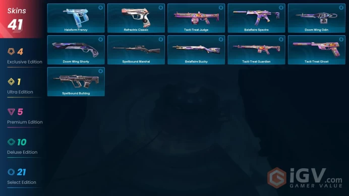 EU | Evori Dreamwings Vandal, Reaver Vandal, Reaver Ghost, Singularity Spectre, Neptune Phantom, Origin Vandal, Imperium Operator, Oni Guardian