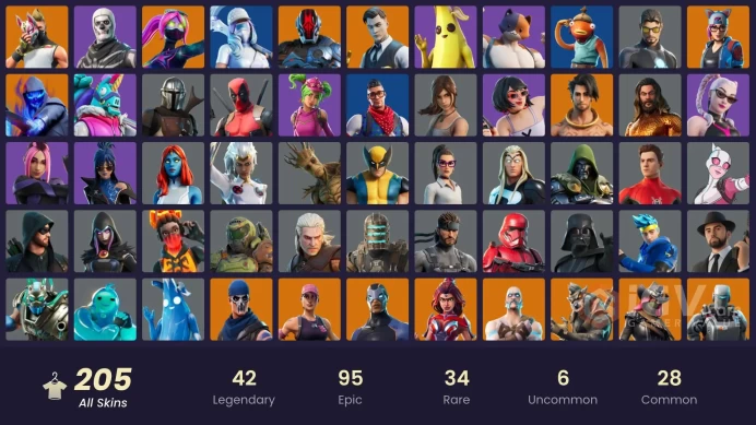 [XBOX/PC/PSN]205 Skins - OG STW - Blue Team Leader - Gold Meowscles - Gold Brutus - Gold Midas - Trilogy - Subzero Cryptic MM84