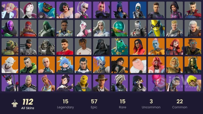 [PC/PSN/XBOX] 112 skins | Hades | Joltara | Nezumi | Era | Peter Griffin | Malik | The Imagined | Valeria |M141