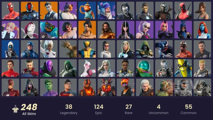 [PSN/XBOX/PC] 248 skins | Gold Brutus | Gold Midas | Subzero Cryptic | Fixer | Naruto Uzumaki | Sultura |Trilogy | Lina Scorch |Son Goku| 350 VB
