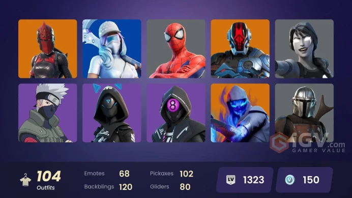 [PSN/XBOX/PC] 104 skins | Heron Stance Hero | Menace | Raz | The Origin | Omegarok | Predator | Joey | Ronin | Kymera | The Foundation | 100 VB