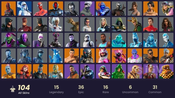 [PSN/XBOX/PC] 104 skins | Heron Stance Hero | Menace | Raz | The Origin | Omegarok | Predator | Joey | Ronin | Kymera | The Foundation | 100 VB