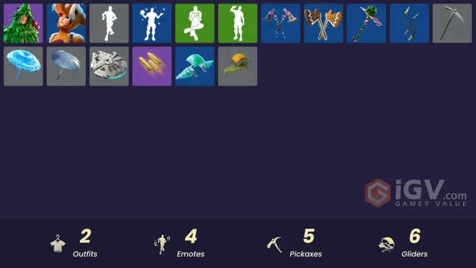 [PSN/XBOX/PC] 2 skins | Lt. Evergreen | Wooly Warrior | The Sith | 2020 Kickflip | Re-gifter | Clawz Retro | Basecamp Bag | 200 VB