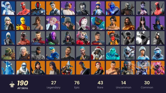 [PSN/XBOX/PC] 190 skins | Leviathan Axe | Neo Versa | Gold Meowscles | Gold Brutus | Gold Skye | Gold Midas | Gold TNTina | Predator | 400 VB