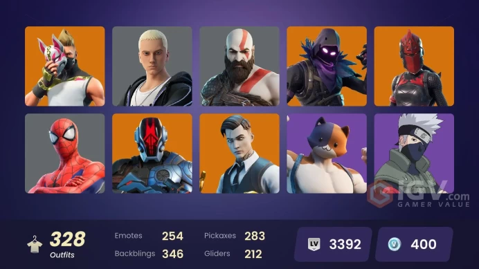 [PSN/XBOX/PC] 328 skins | OG STW | Leviathan Axe | Take The L | Neo Versa | Gold Brutus |Gold Midas |Gold Kratos | Major Lazer |Sultura | 400 VB