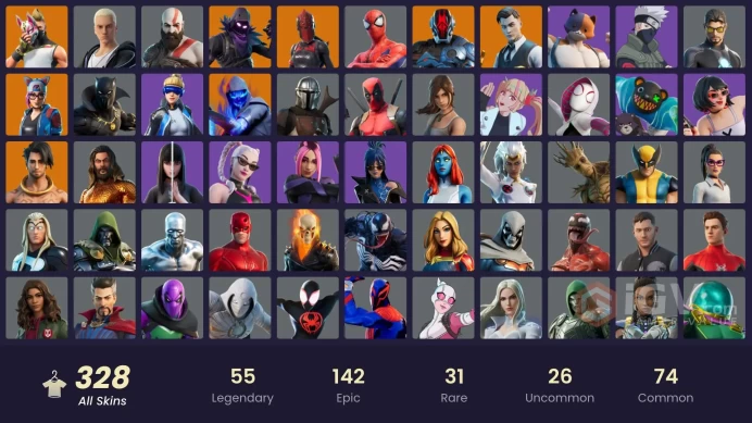 [PSN/XBOX/PC] 328 skins | OG STW | Leviathan Axe | Take The L | Neo Versa | Gold Brutus |Gold Midas |Gold Kratos | Major Lazer |Sultura | 400 VB