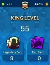 VIP CR LVL 55 | EVO 16 | CARDS LVL15: 7 / LVL14: 36 | EMOTE 74 | KT 15 | TROPHY 8327 | NC AVAILABLE | INSTANT DELIVERY